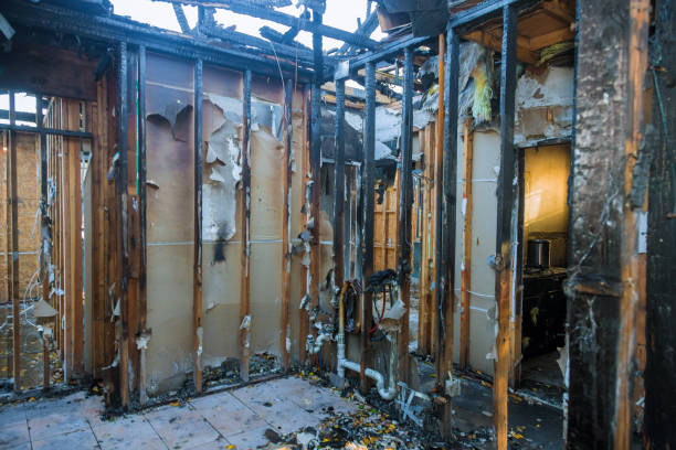 Professional Fire Damage Removal technician working in Conneaut, OH